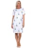 NORMANN Kurzarm Nachthemd floraler Print - 85581 in Allover