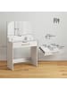 HOMCOM Schminktisch-80L x 40B x 135H cm-Weiß