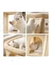 relaxdays Kratzbaum in Beige - (B)54 x (H)38,5 x (T)45 cm