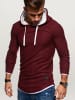 behype Hoodie LAYER in weinrot