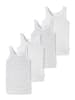 Schiesser Unterhemd / Top Kids Girls Feinripp Cotton in Weiß gemustert