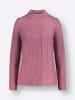 Sieh an! Stehkragen-Pullover in altrosa