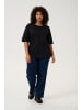 KAFFE curve T-shirt KCmina Loose fit in Black Deep