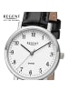 Regent Analog-Armbanduhr Regent Lederarmband schwarz klein (ca. 30mm)