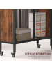 HOMCOM Esstisch in Rustikal-Braun 130L x 80B x 74H cm