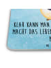Mr. & Mrs. Panda Gläseruntersetzer Pinguin Diät mit Spruch in Eisblau