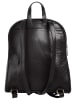 Cluty City-Rucksack echt Leder in schwarz