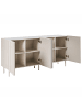 Beliani Sideboard CLUNES in Beige - (W) 160 x (H) 75 x (L) 38 cm