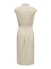 JACQUELINE de YONG Kleid Midi mit Gürtel Knopfleiste Brusttaschen Kurzarm in Braun-4