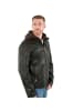 Mauritius Bikerlederjacke Lammnappa in Vintage-Schwarz
