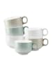 Seltmann Weiden 6er Set Milchkaffeetassen mit Henkel Sento Home 350 ml in Aura mix