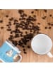 Mr. & Mrs. Panda Camping Emaille Tasse Hochzeitsfeier Abenteuer ... in Sky Blue
