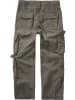 Brandit Kinder Cargohose "Kids Pure Vintage Pants" in Grün