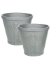 Beliani Outdoor Blumentopf VARI in Grau - (W) 41 x (H) 37 x (L) 41 cm