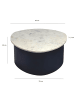FineBuy Couchtisch in Schwarz / Marmor / 63x63x30