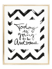 Tales by Jen Poster / Kunstdruck "Today is going to be awesome" I Ohne Rahmen