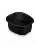 relaxdays Fußbadewanne in Schwarz - (B)33 x (H)15 x (T)38cm