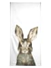 Juniqe Handtuch "Little Rabbit" in Braun & Weiß