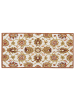 Beliani Vintage EZINE in Braun/Beige/Grün - (W) 80 x (H) 1 x (L) 150 cm