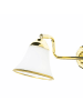 Licht-Erlebnisse Wandlampe (B)41 x (H)12 cm in Gold Weiß