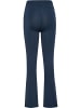 Hummel Leggings "High Waist Flared Tights" in Schwarz