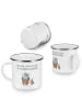 Mr. & Mrs. Panda Kaffeebecher Pinguin & Maus Wanderer mit Spruch in Weiß
