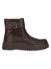Clarks Ankle Boots Torhill Buckle in 5228 Dark Brown Lea