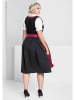 sheego Dirndl in schwarz-rot