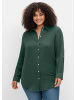 sheego Baumwollbluse in moos