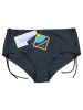Aquarti Aquarti Damen Bikinihose mit Raffung und Schnüren in graphit