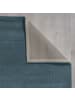KADIMA DESIGN MOLE Esszimmerteppich Kurzflor Wolle 120x170 Blau Naturfaser in Blau