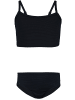 Aquarti Mädchen Bikini Set Zweiteilig Bikinislip Bustier in schwarz Modell 2