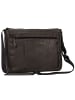 Leonhard Heyden Den Haag Messenger Leder 37 cm Laptopfach oliv