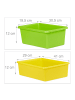 relaxdays Kinderregal mit Boxen in Bunt - (B)86 x (H)88 x (T)31 cm