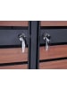 MCW 2er/4er-Mülltonnenverkleidung J81 erweiterbar, Kirsche-Holzoptik dunkelbraun