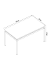 en.casa Esstisch Hemnes in Braun (B)120cm (T)70cm