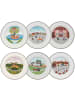 Villeroy & Boch 6er Set Speiseteller Kollektion Design Naif ø 27 cm in bunt