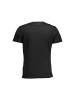 La Martina Schwarzes Baumwoll-T-Shirt