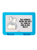 Mr. & Mrs. Panda Brotdose Pinguine Kuscheln mit Spruch in Grau Pastell