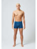 SNOCKS Boxershorts aus Bio-Baumwolle Blaue Streifen 6 Stück