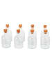 relaxdays 8x Glasflaschen-Set in Transparent - 150 ml