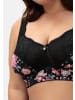 sheego BH ohne Bügel in schwarz-bedruckt