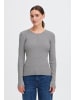 Oxmo Rundhalspullover OXSolray in Grau
