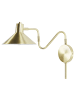 Beliani Wandleuchte BALIEM in Gold - (W) 20 x (H) 35 x (L) 45 cm