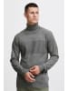 INDICODE Rollkragenpullover IDErnetto 35425MM Rollkragenpulli mit abgesetztem Strickmuster in Grau