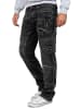 KOSMO LUPO Herren Regular Fit Jeans Stonewashed in Grey