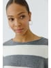 Oui Pullover in grey white