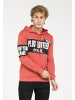 PLUS EIGHTEEN Herren Kapuzenpullover in Ziegelrot