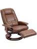 HOMCOM Relaxsessel-L78 x B87 x H100 cm-Braun