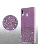 cadorabo Hülle für Samsung Galaxy A40 Glitter in Lila mit Glitter